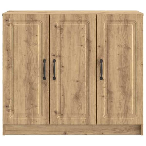 Maison Exclusive - Buffet i håndlavet egetræ 89 x 34,5 x 77 cm Ingeniørtræ