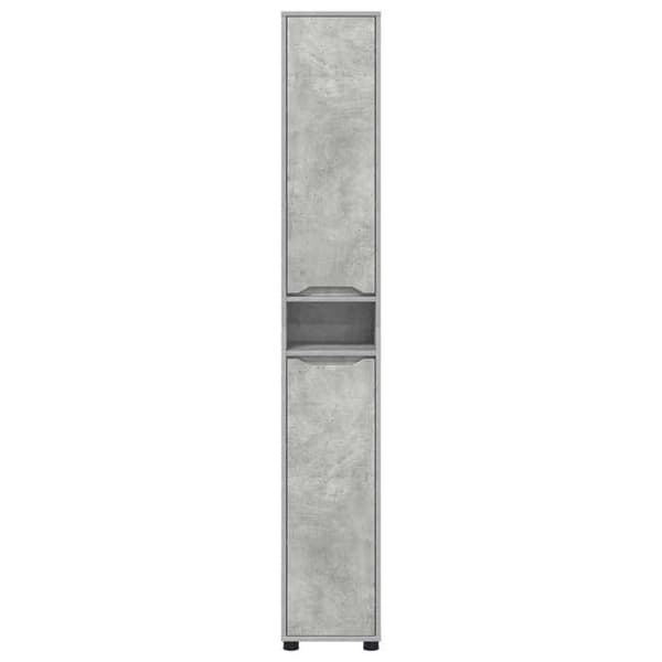 Maison Exclusive - Badeværelsesskab Grå beton 30,5 x 30 x 195 cm