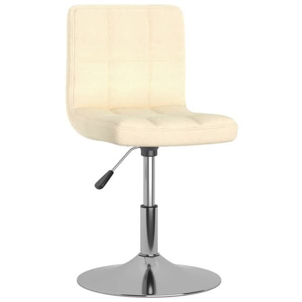 Maison Exclusive - Snurrande matstolar set om 6 Creme Tyg