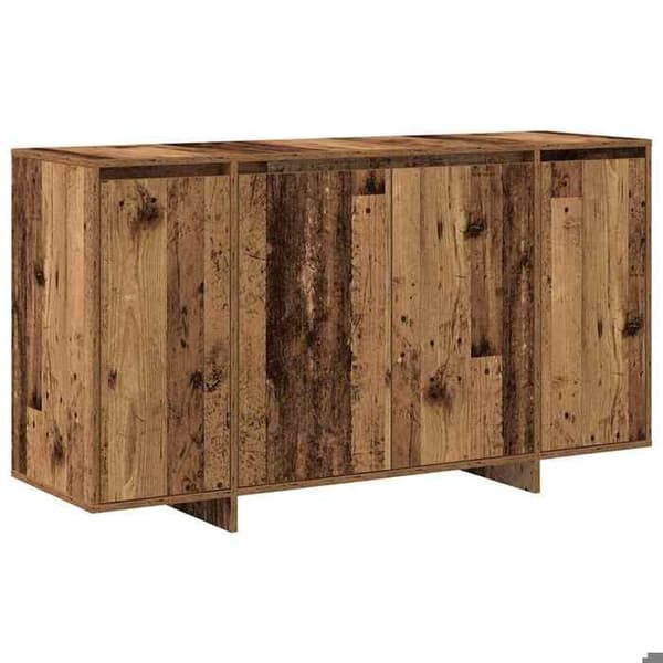 Buffet - EKSKLUSIVT HUS - 135 x 41 x 75 cm - Ingeniørtræ - Svingdøre - Stort opbevaring