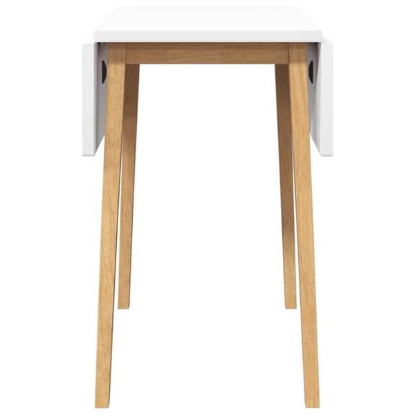Matbord - EXKLUSIV HEM - Modern design med fällbara sidor - Massivt gummiträ - Brun - Mångsidig