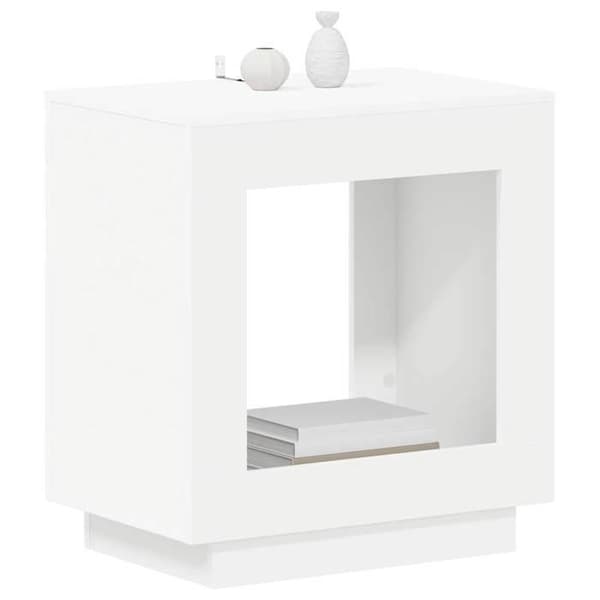 Sido bord - EXKLUSIV HEM - 60 x 40 x 65 cm - Vit - Ingenjörsträ - Rektangulär Vit
