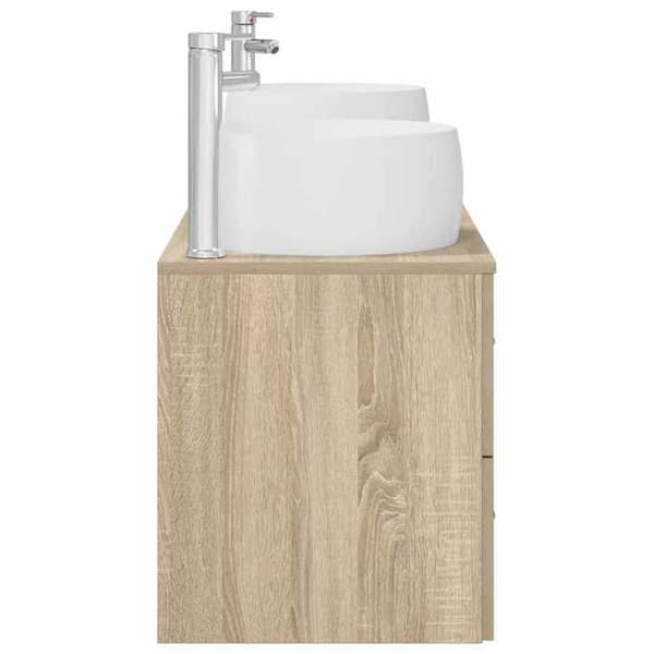 Maison Exclusive - 3-delars badrumsinredning Sonoma-ek