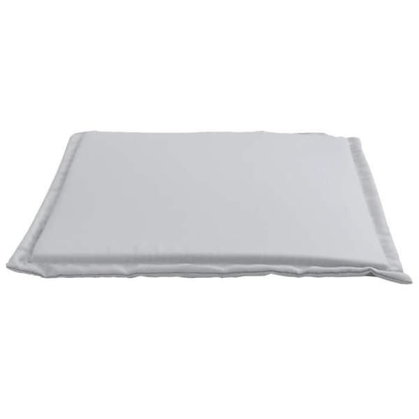 Sæde pude - EKSKLUSIV HUS - 45 x 45 x 2 cm - Sæt af 4 - Lys grå - Vandafvisende polyester betræk Ljusgrått