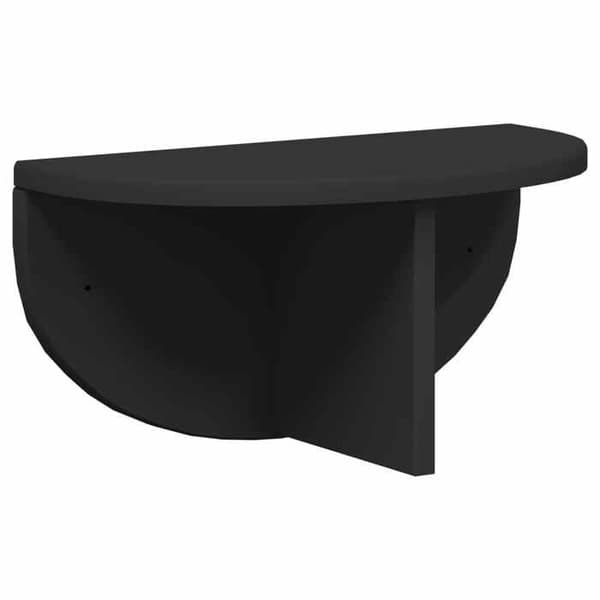Væghylde - EKSKLUSIV HUS - 38 x 19 x 19 cm - Sort - Ingeniørtræ - Rektangulær Svart