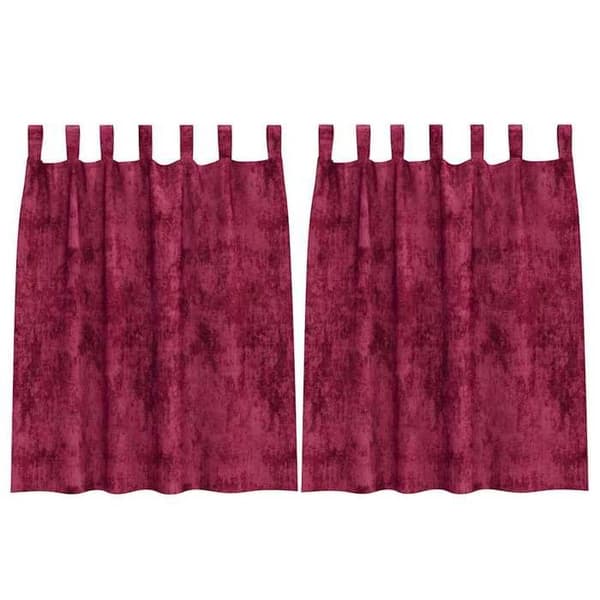 Maison Exclusive - Samettiverhot 2 kpl Bordeaux 140 x 140 cm Sametti