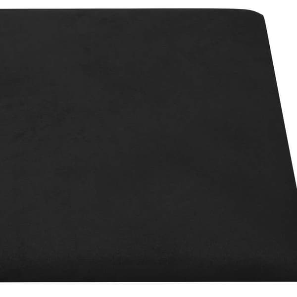 Maison Exclusive - Væghovedgærde 12 pc Sort Velour