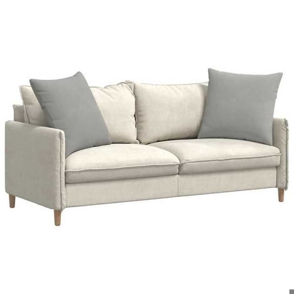 Maison Exclusive - Soffkuddar 2 st tyg Ljusgrå 80 x 80 cm
