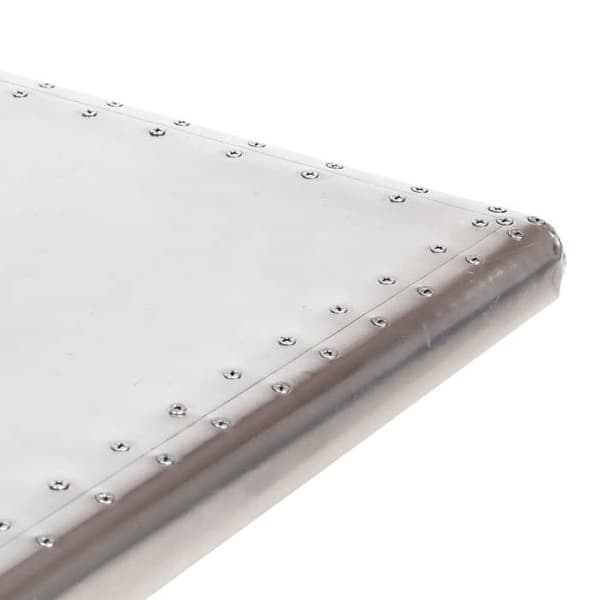 Skrivbord - Flygplansstil - Silverfärgad - Flygplansvingedesign - Stort bord Silver