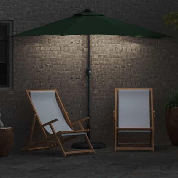 Maison Exclusive - Puutarhaparasioli 294 x 150 x 224 cm Polyesteri ja Teräs Vihreä