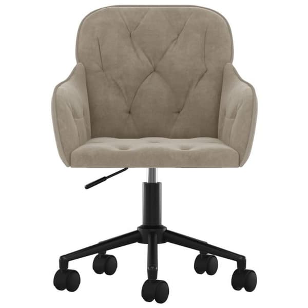 Maison Exclusive - Spisestole med drejefunktion sæt af 2 Lys grå Velour Ljusgrått