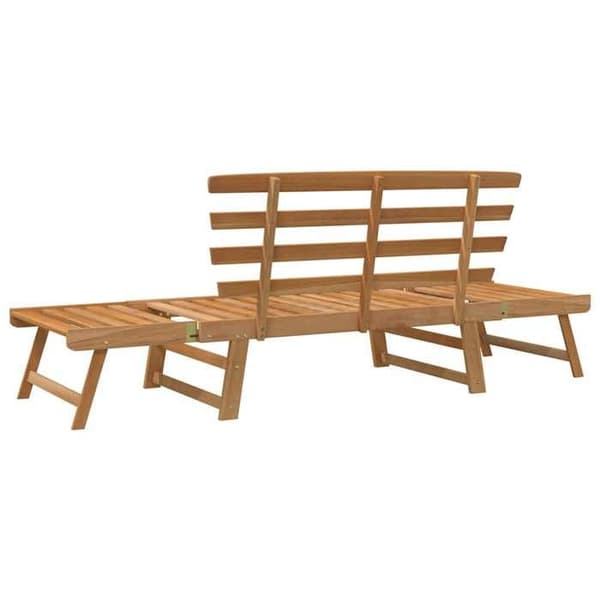 Maison Exclusive - 2-i-1 bænksæt 190 cm i solid akacietræ