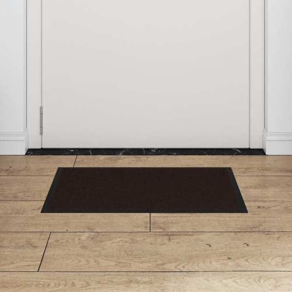 Dørmåtte - EKSKLUSIV HUS - 40x60 cm - Tuftet polypropylen - Skridsikker PVC-bund - Absorberende brun