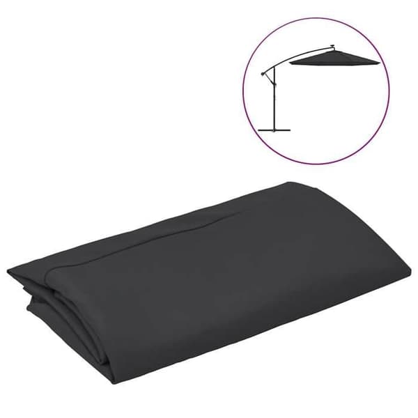 Maison Exclusive - Reserve stof til sort parasol 300 cm Svart