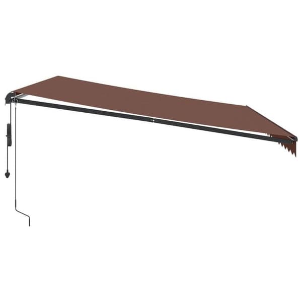 Maison Exclusive - Automatisk infällbar markis brun 450x350 cm