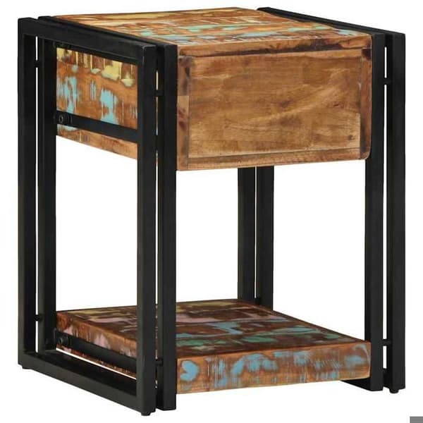 Maison Exclusive - Natbord 40 x 40 x 50 cm Solid Genbrugstræ