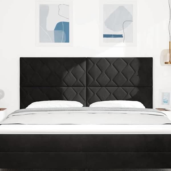 Maison Exclusive - Sort Hovedgærde 180 cm Velour