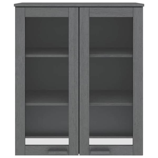 Maison Exclusive - Overbuffet HAMAR Mørkegrå 85x35x100 cm Fyrretræ
