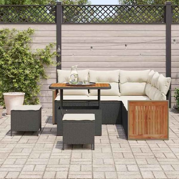 Maison Exclusive - 9 osan puutarhakalustesarja 6-hengen