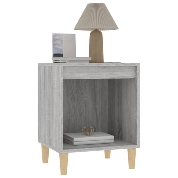 Maison Exclusive - Sängbord 2 st Sonoma grå 40x35x50 cm Sonoma grå