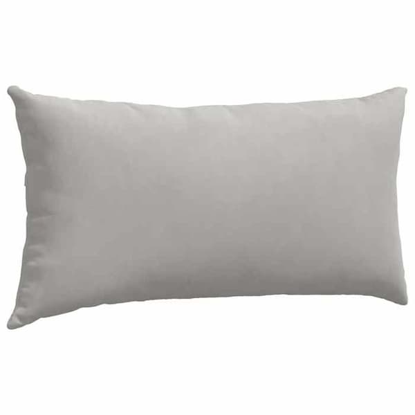 Soffkuddar - EXKLUSIV HEM - 2 stycken - Ljusgrå - 80 x 40 cm - Polyesterfyllning Ljusgrått