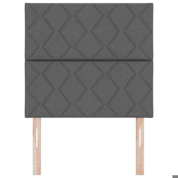Maison Exclusive - Tummanharmaa pääty 90 cm kangas Mörkgrå