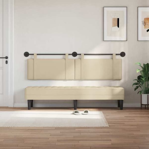 Maison Exclusive - Roikkuva päätyvuode Kermakangas