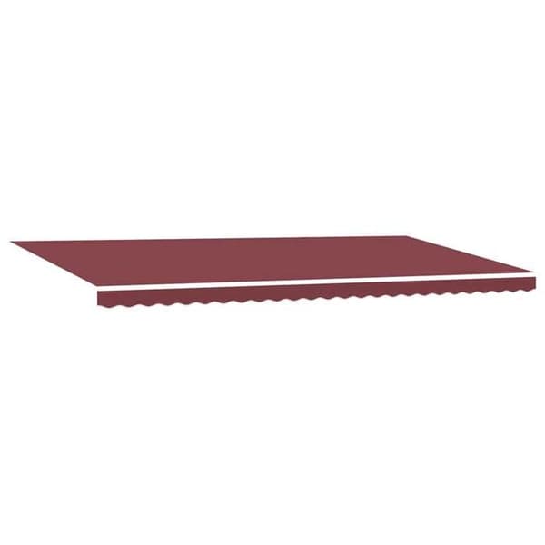 Maison Exclusive - Elektrisk markis 6 x 3 m Bordeaux 100 % polyester Bordeaux