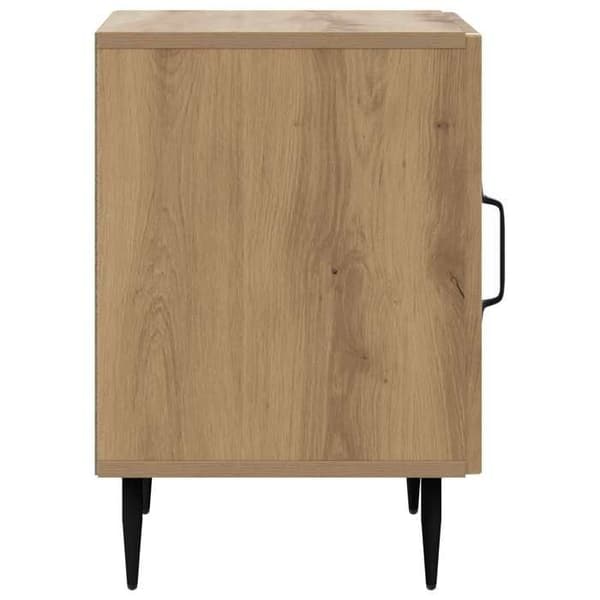 Maison Exclusive - Natbord i håndlavet egetræ 43 x 34,5 x 50 cm Ek