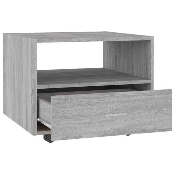 Maison Exclusive - Soffbord sonoma grå 55x55x40 cm ingenjörsträ sonoma grå