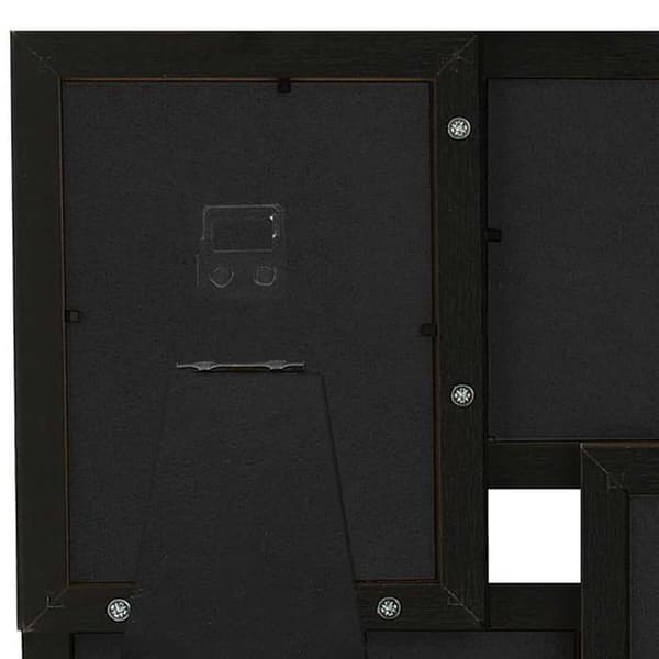 Maison Exclusive - Valokuvakehysten kollaasimalli 4x (10x15 cm) Musta MDF
