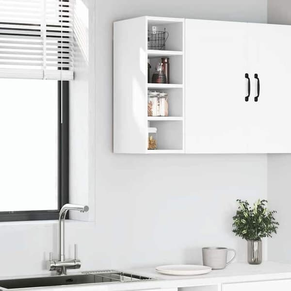 Maison Exclusive - Hængeskab "Riga" Hvid 20 x 29,5 x 60 cm Ingeniørtræ