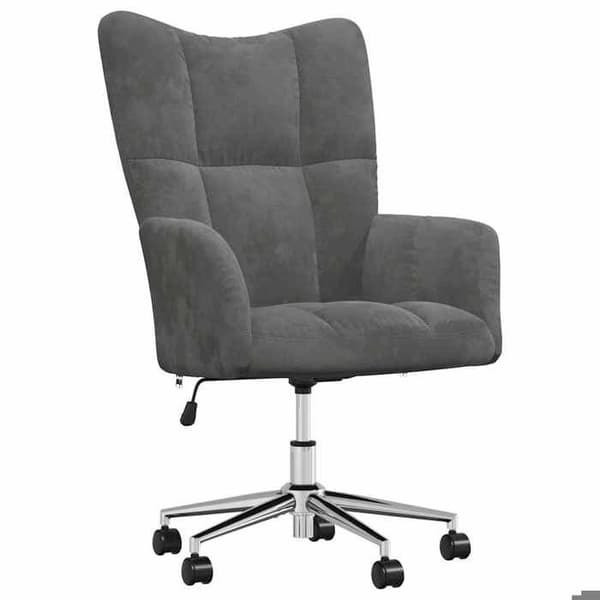 Maison Exclusive - Mörkgrå Velour Relaxstol Mörkgrå