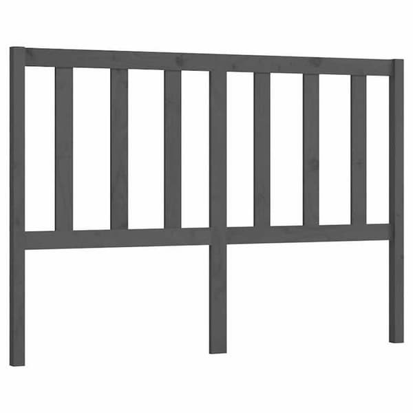 Maison Exclusive - Grå sänggavel 146x4x100 cm av massivt furu