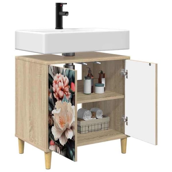 Maison Exclusive - Badrumsskåp BORNE Sonoma 60 x 40 x 60 cm