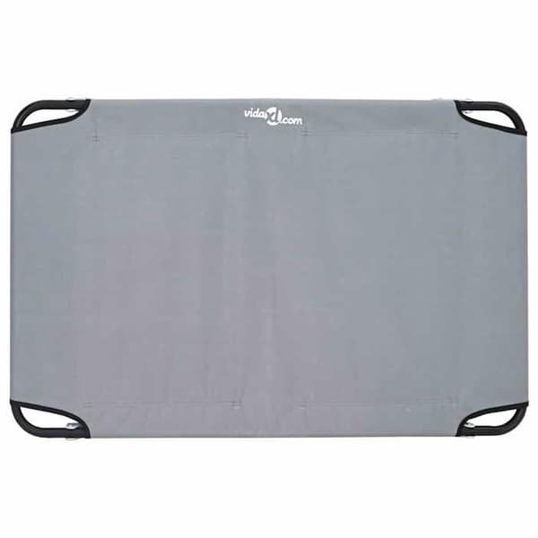Maison Exclusive - Hundeseng 105 x 65 x 18 cm Lys grå stål