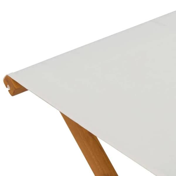 Maison Exclusive - Chaise Longue 2 stk Massivt eukalyptustræ Creme