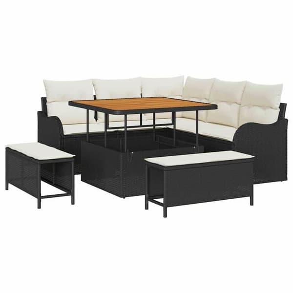 Maison Exclusive - 8-osainen puutarhakalustesarja 7-hengen