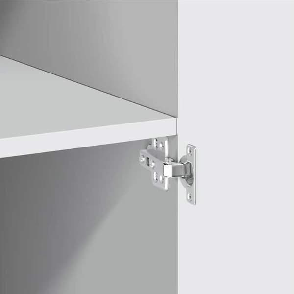 Maison Exclusive - Buffé hög vit 70x42,5x185 cm ingenjörsträ