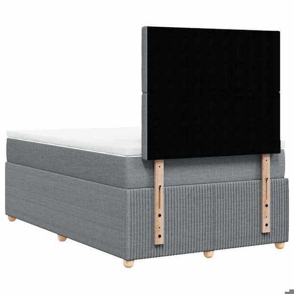 Maison Exclusive - Madras med lameller i lys grå 120x200cm Stof