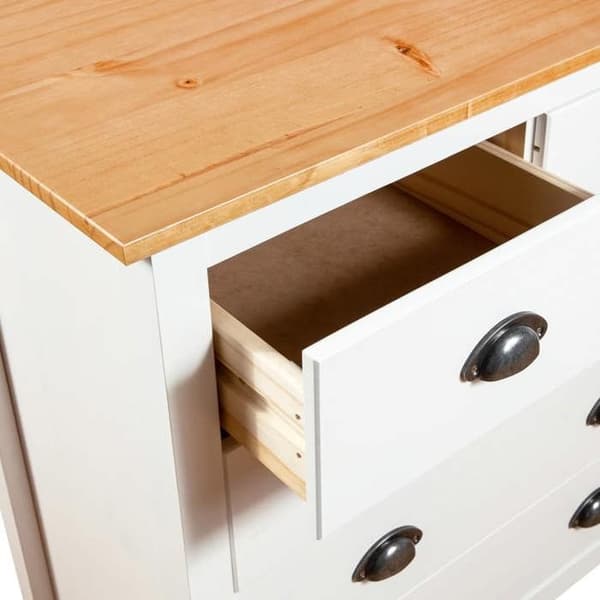 Maison Exclusive - Buffet Hill Blanc 79x40x80 cm Solid fyrretræ Vit