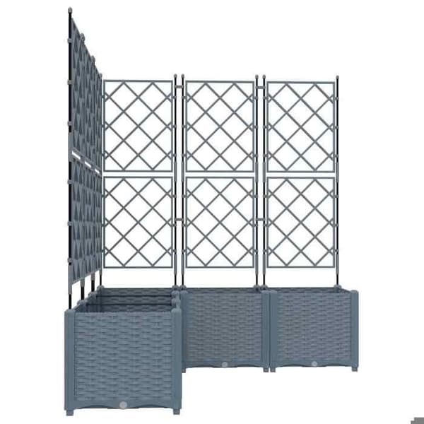 Maison Exclusive - Havekrukke 5 stk Lys grå 120 x 120 x 143 cm PP
