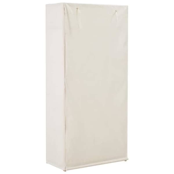 Maison Exclusive - Garderob Vit 79 x 40 x 170 cm Tyg Vit