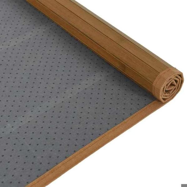 Maison Exclusive - Rektangulær brun tæppe 80x1000 cm bambus kastanj