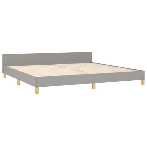 Maison Exclusive - Sengebund uden madras lys grå 200x200 cm stof