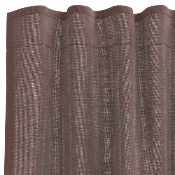 Verho - MAISON EXCLUSIVE - 2 kappaletta - Ruskea - 100% polyesteri - Ylälenkki brun