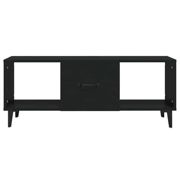 Maison Exclusive - Sort sofabord 102x50x40 cm Ingeniørtræ Svart