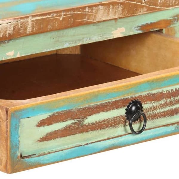Konsolbord - Maison Exclusive - Solid genbrugstræ - 120x40x75 cm - 2 skuffer