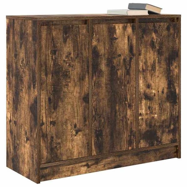 Maison Exclusive - Buffé ek rökig 85x34x76 cm ingenjörsträ Rökt ek