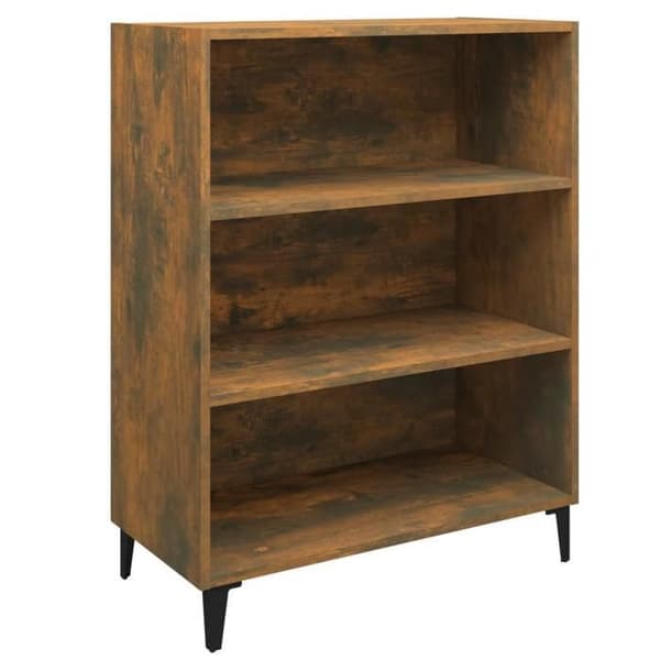 Maison Exclusive - Buffet Røget Eg 69,5x32,5x90 cm Ingeniørtræ